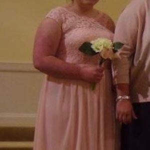 Bridesmaid dress. Blush pink size 16